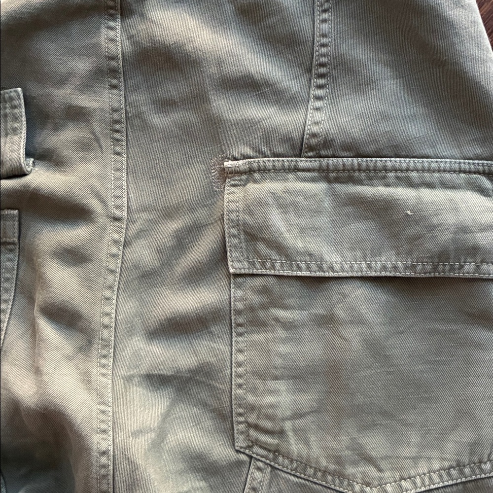 Nili Lotan sz 2 Drop Crotch Luna Pants 
Green Cropped Pants - repaired FLAW! - Picture 3 of 8